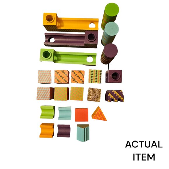 Mini Marble Mayhem | Classic Wooden Marble Run | STEM Physics Exploration Toy - Picture 2 of 3